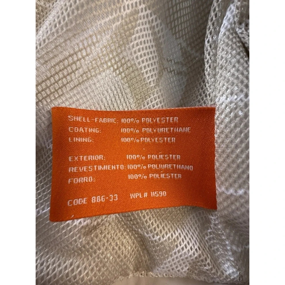 Weatherproof Vintage Women's Hooded Rain Jacket beig Polyurethane‎ large